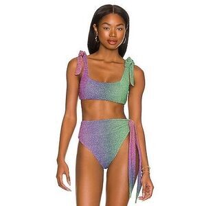 BEACH RIOT Avalon Bikini Set in Gemstone Ombre size S/M